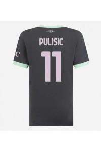 AC Milan Christian Pulisic #11 Fotballdrakt Tredje Klær Dame 2024-25 Korte ermer